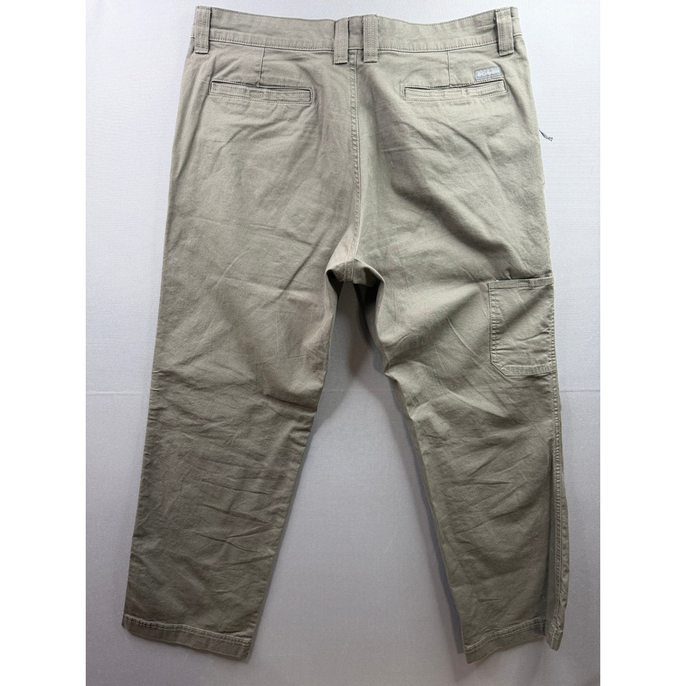 Columbia Canvas Utility Pants Mens Olive Green 36x30